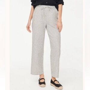 J Crew Pants 8 Linen Slim Wide Leg